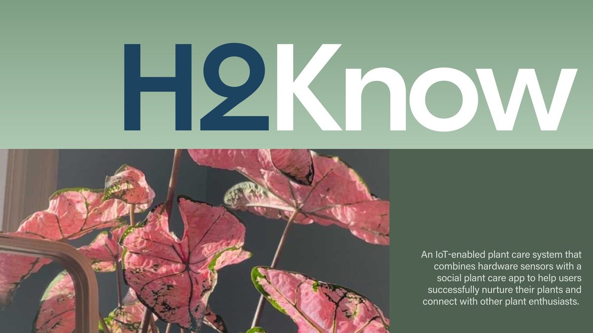 H2Know: Arduino plant companion, device and interface overview
