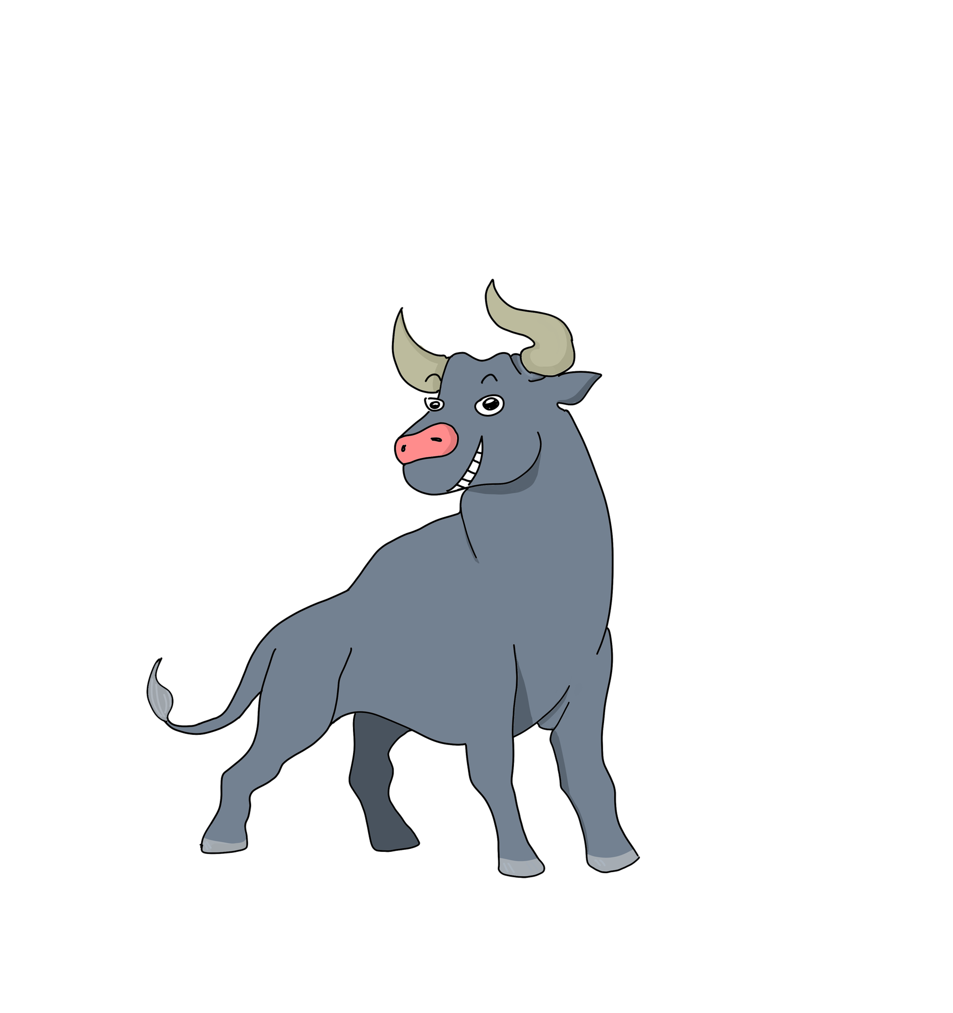HabitaBull: gym habit tracker, illustrated bull mascot in workout gear